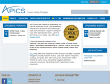 Tablet Screenshot of apics-fraservalley.org